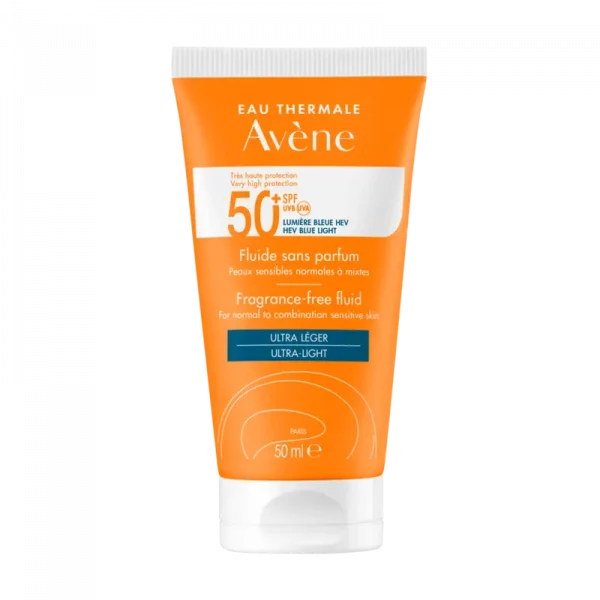 AVÈNE SOLAR FLUIDO SIN PERFUME SPF50+ 50 ml