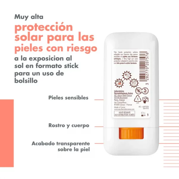 AVÈNE SOLAR SUNSISTICK KA SPF50+ 20gr - Imagen 3