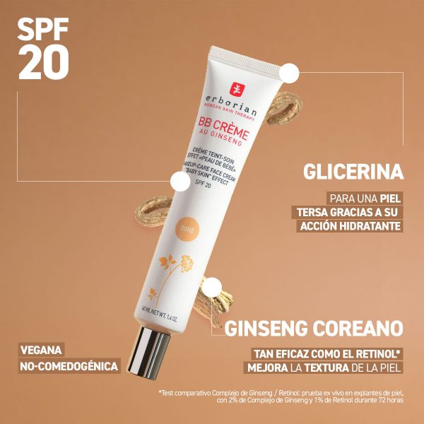 ERBORIAN BB CRÈME CON GINSENG 40ml - Imagen 3
