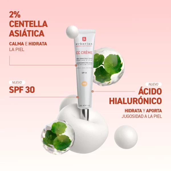 ERBORIAN CC CRÈME CON CENTELLA ASIÁTICA 40ml - Imagen 4
