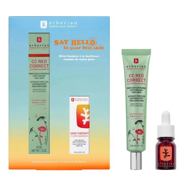 ERBORIAN KIT CC RED CORRECT 45ml + SKIN THERAPY 10ml - Imagen 2