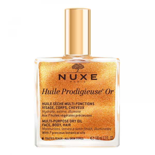 NUXE HUILE PRODIGIEUSE® OR ACEITE HIDRATANTE Y NUTRITIVO LUMINOSIDAD 100ml