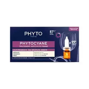 PHYTO PHYTOCYANE RUTINA ANTICAÍDA PROGRESIVA MUJER 12x5ml