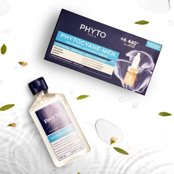 PHYTO PHYTOCYANE CHAMPÚ ANTICAÍDA HOMBRE 250ml - Imagen 2