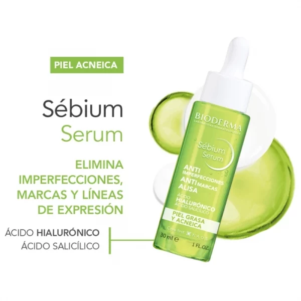 BIODERMA SÉBIUM SERUM ANTI-IMPERFECCIONES 30ml - Imagen 3