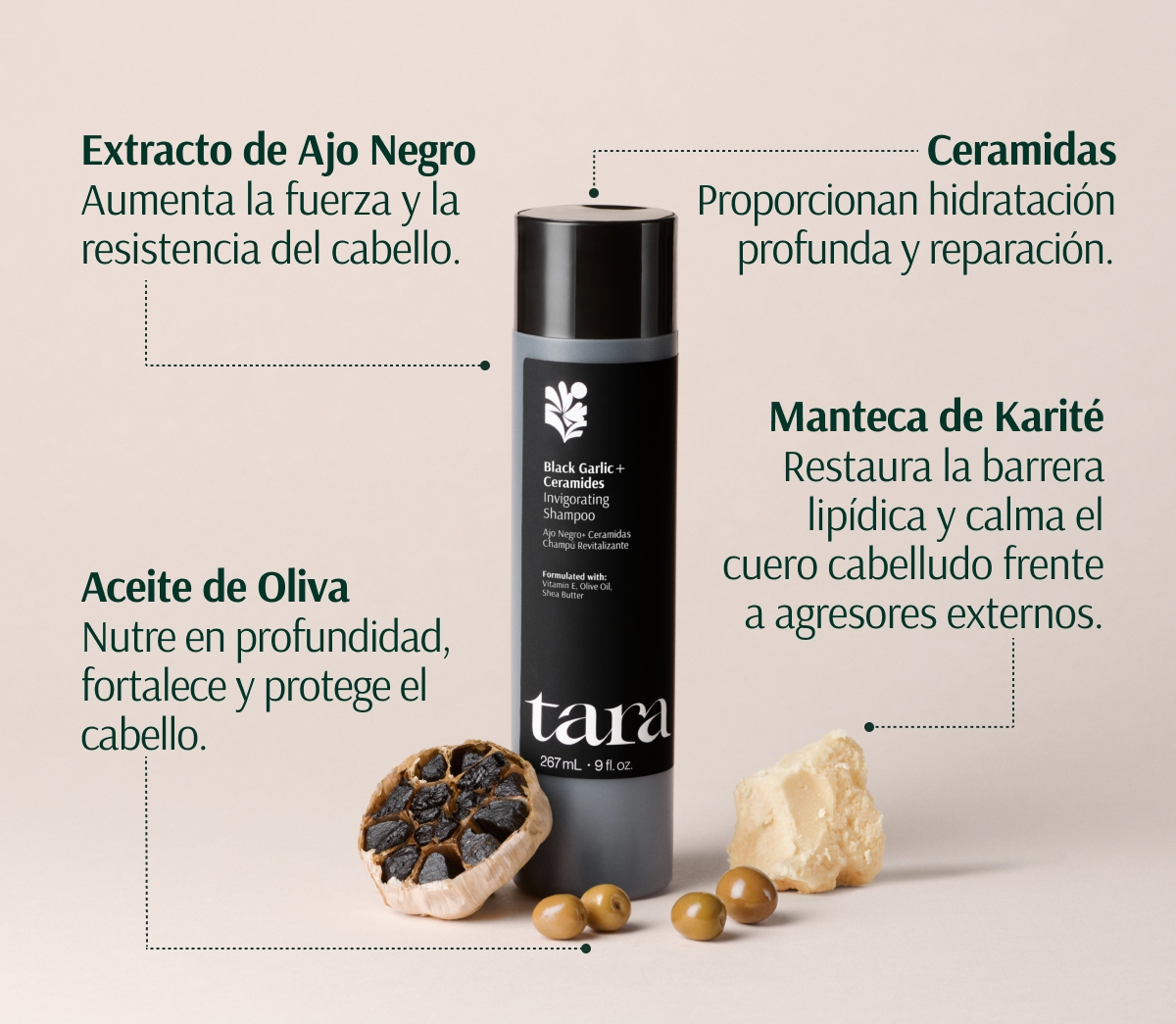 TARA CHAMPÚ REVITALIZANTE 267ml - Imagen 3